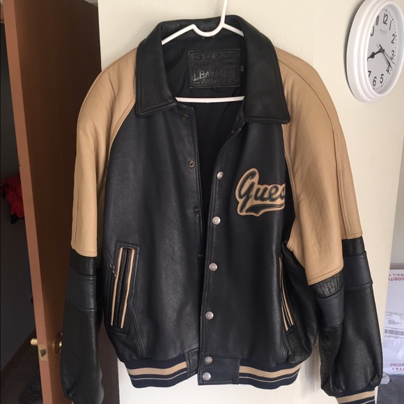 guess varsity jacket mens